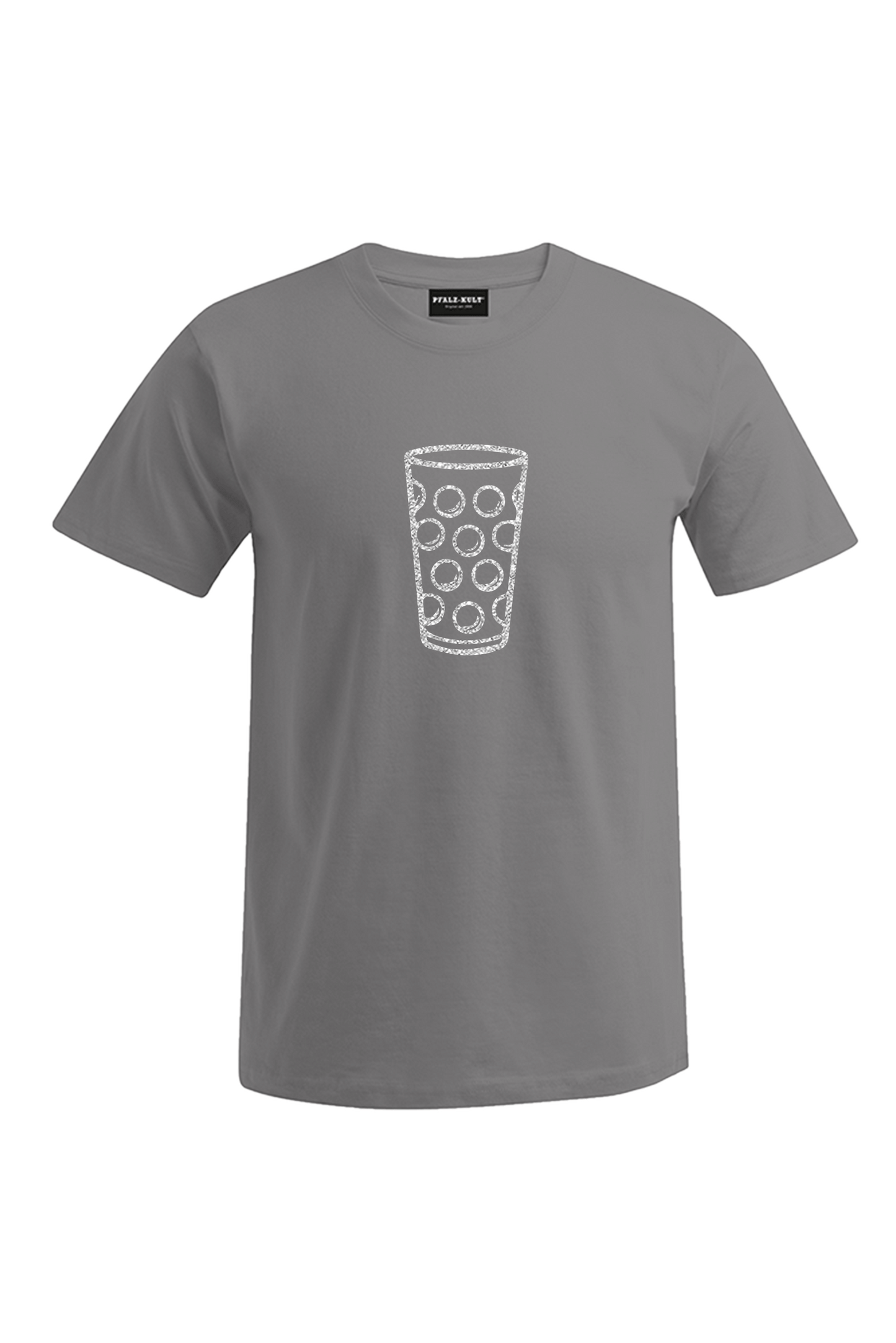 Pfälzer Dubbeglas - Silber - Männer T-Shirt - Unisex