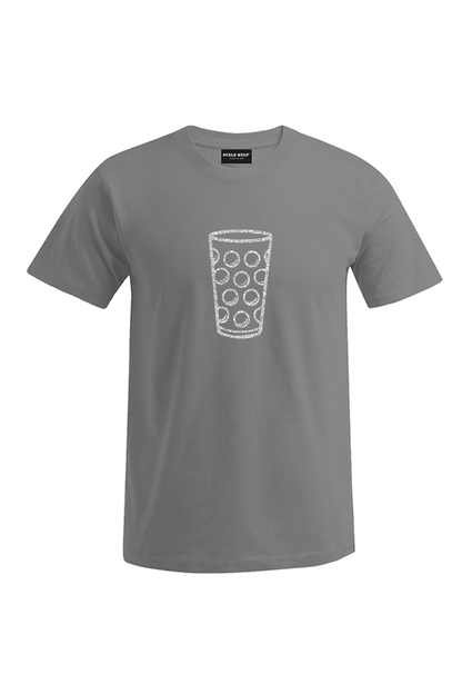 Pfälzer Dubbeglas - Silber - Männer T-Shirt - Unisex