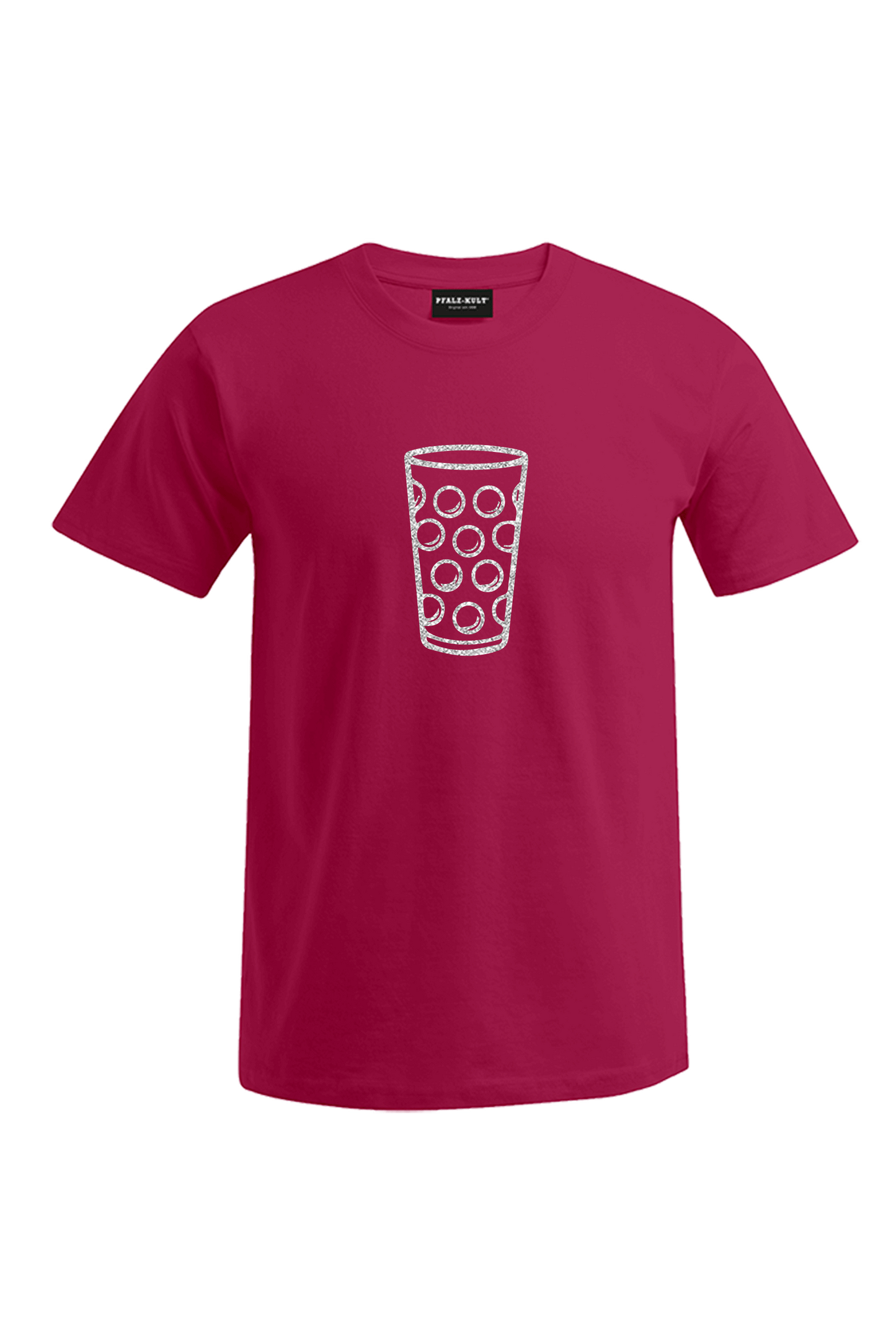 Pfälzer Dubbeglas - Silber - Männer T-Shirt - Unisex