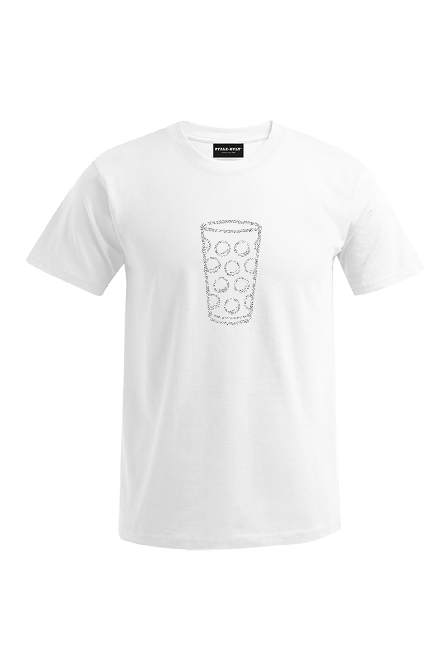 Pfälzer Dubbeglas - Silber - Männer T-Shirt - Unisex