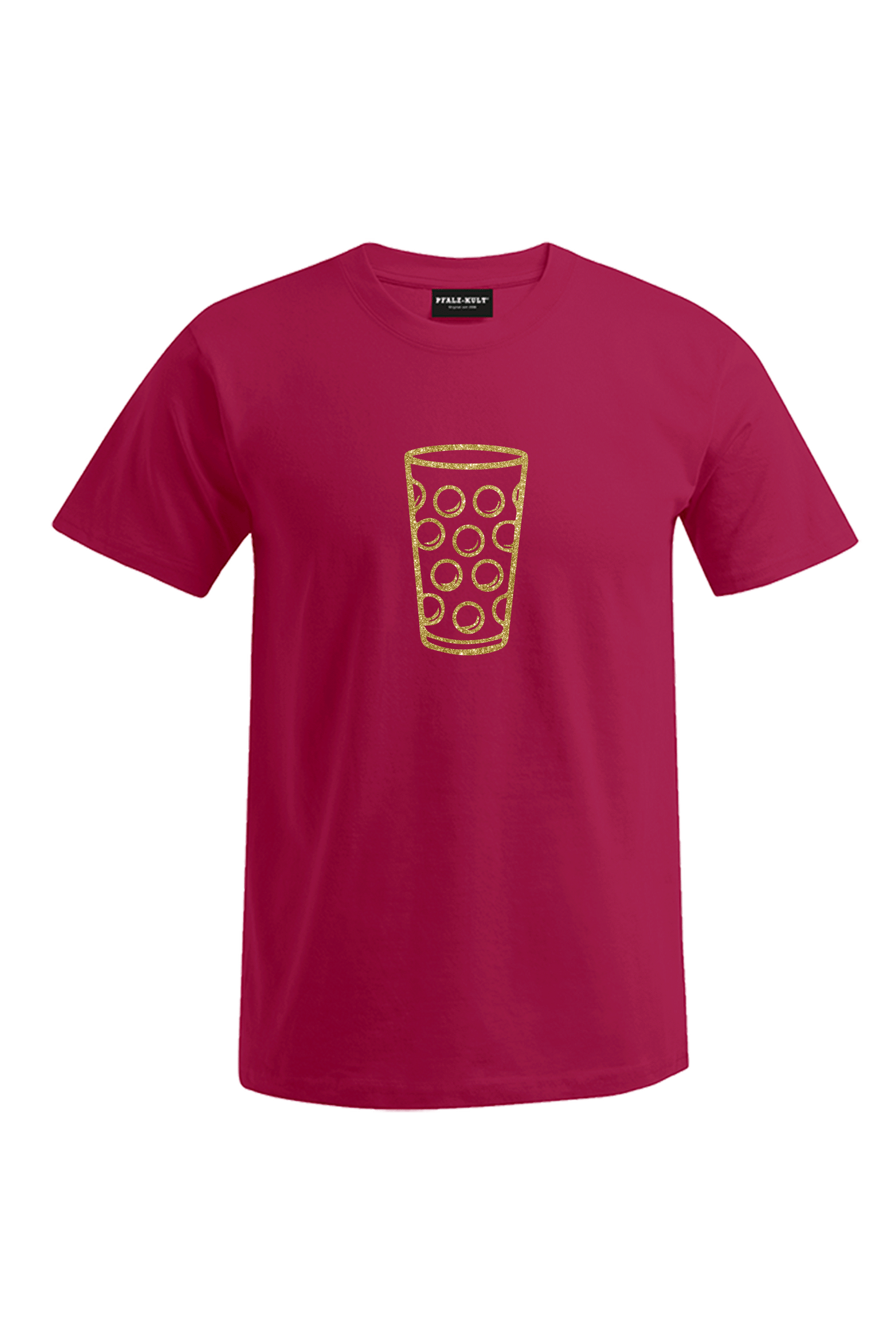 Pfälzer Dubbeglas - Gold - Männer T-Shirt - Unisex