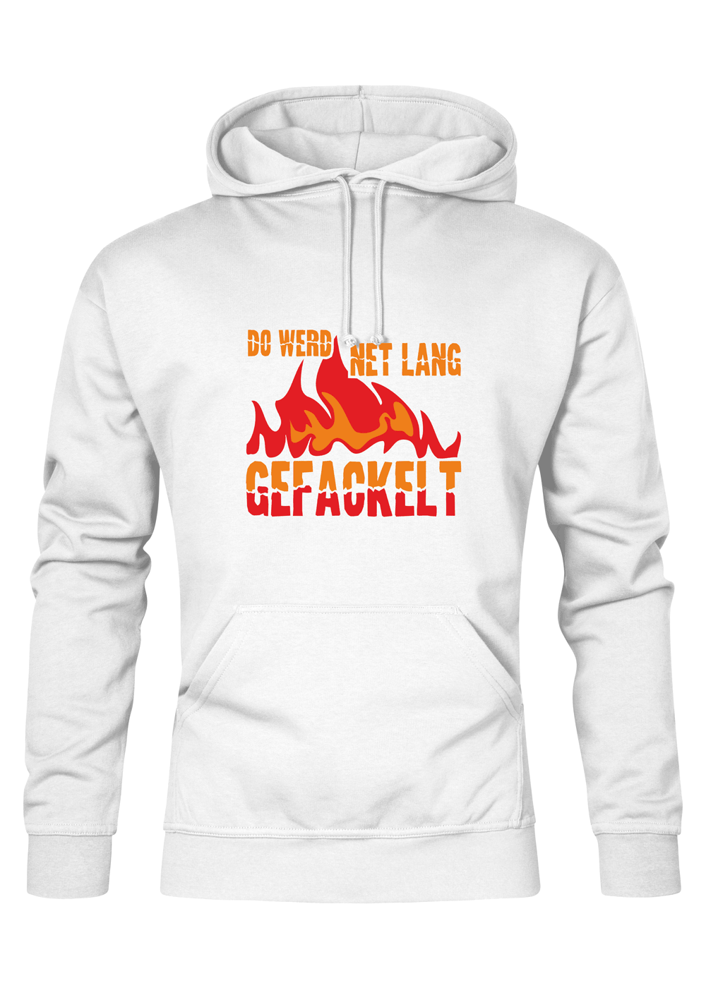 Do werd net lang gefackelt - Männer Hoodie - Unisex