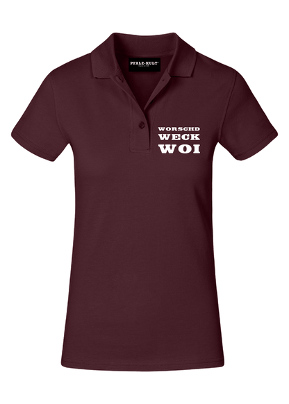 Worschd Weck Woi - Poloshirt Frauen