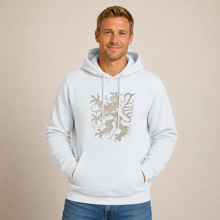 Pfälzer Löwe - Hoodie Stick Unisex eisblau / silber