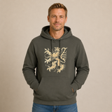 Pfälzer Löwe - Hoodie Stick Unisex khaki / gold