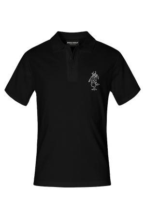Elwetritsch Polohemd schwarz. Pfalzliebe - Pfalzshirts von Pfalzkult aus Bad Dürkheim  