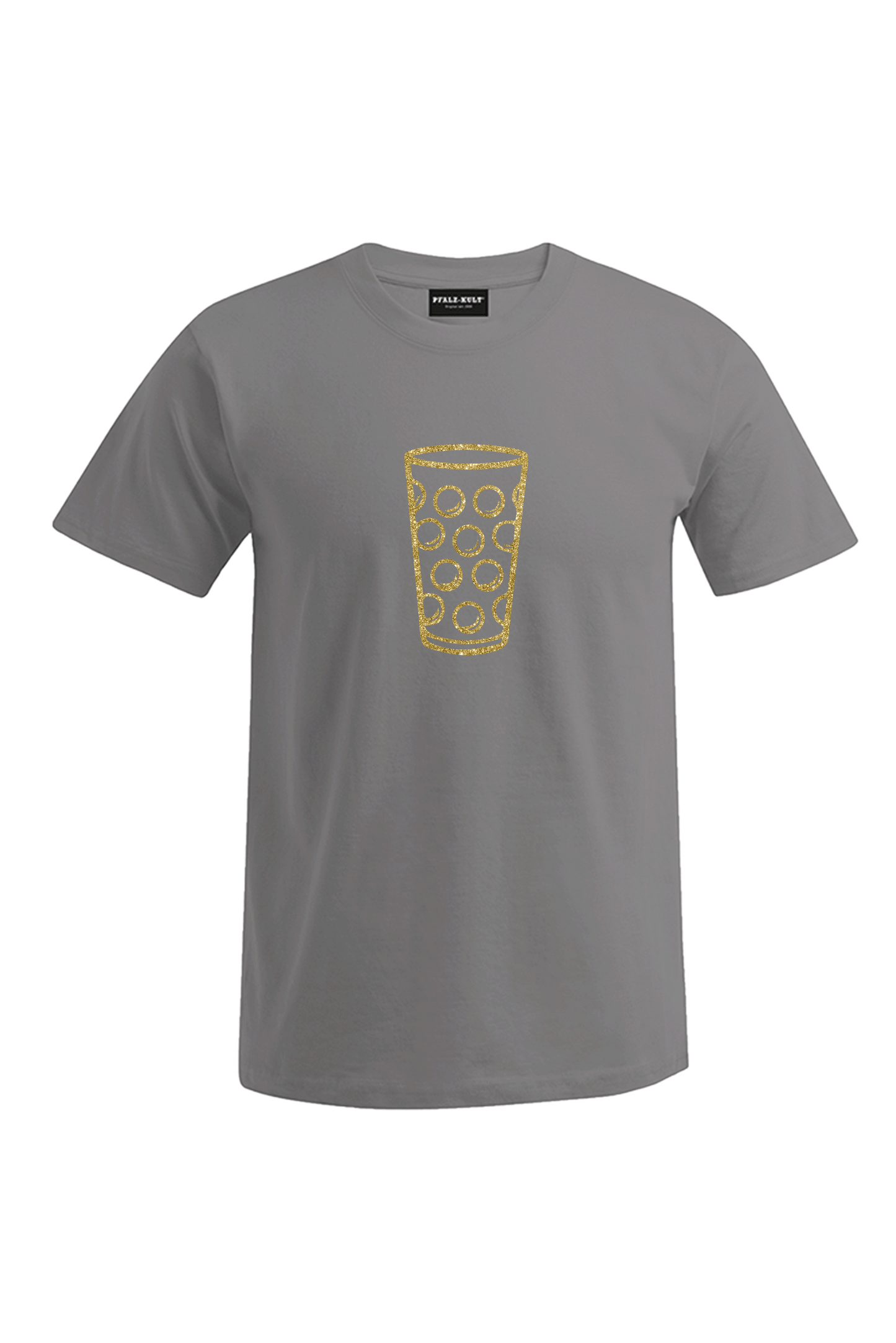 Pfälzer Dubbeglas - Gold - Männer T-Shirt - Unisex