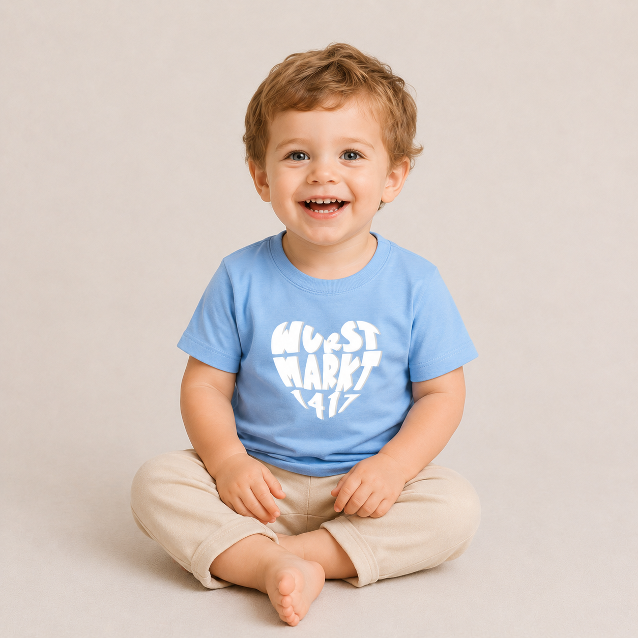 Wurstmarkt-Herz weiß - Baby T-Shirt