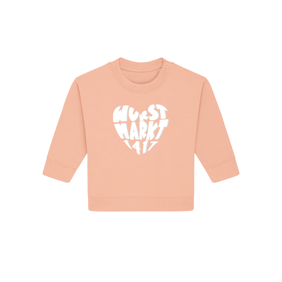 Wurstmarkt-Herz weiß - Baby Sweater