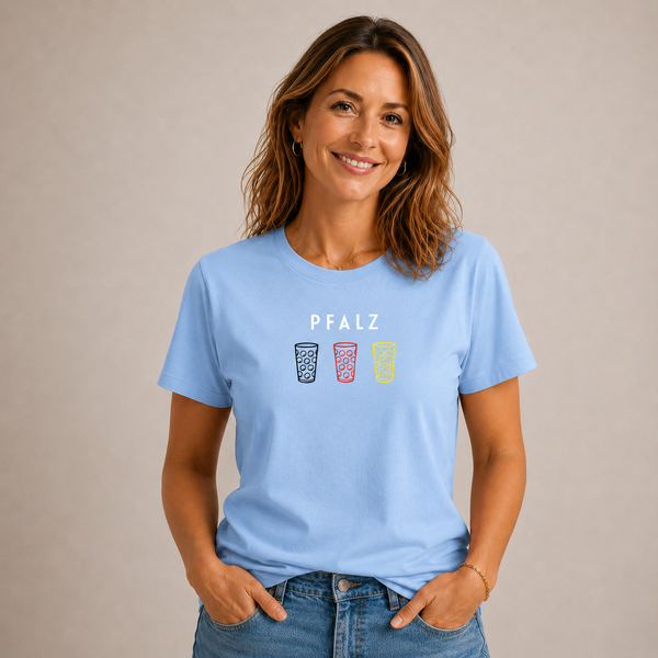 WM PFALZ Dubbeglas Trio - T-Shirt Unisex