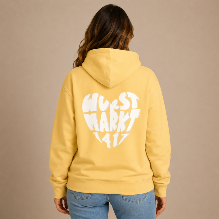Wurstmarkt-Herz weiß - Hoodie Unisex