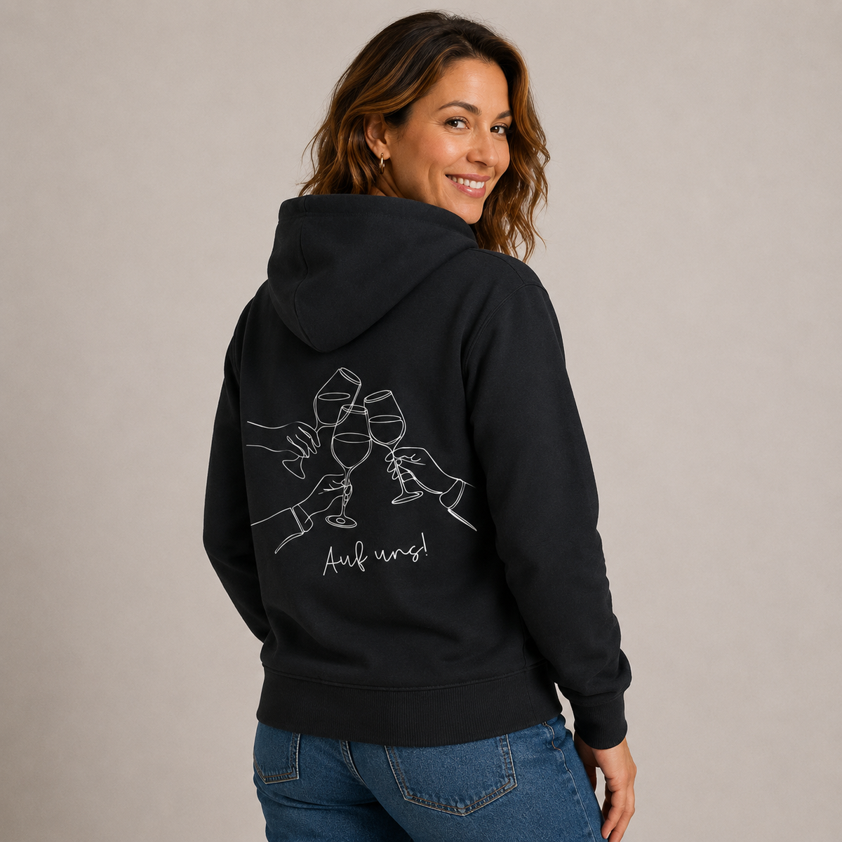 Auf uns - Zip-Hoodie Unisex