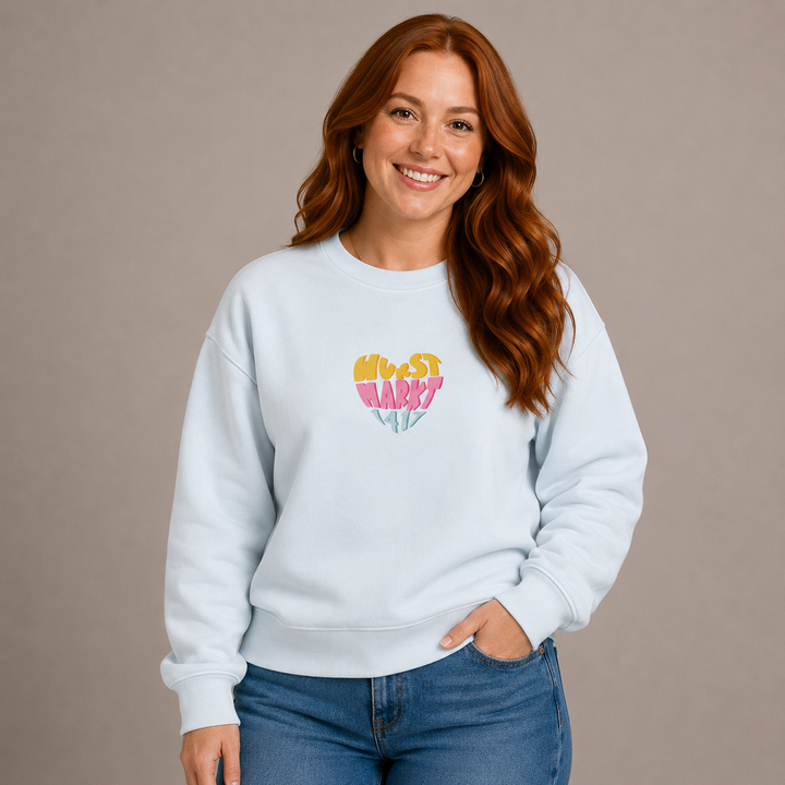 Wurstmarkt-Herz bunt - Sweater Unisex