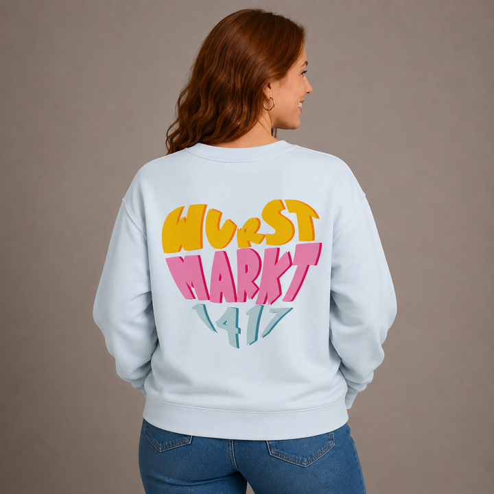 Wurstmarkt-Herz bunt - Sweater Unisex