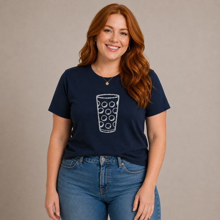 Glitzerdubbe silber - T-Shirt Unisex