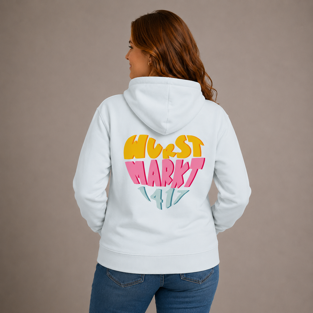 Wurstmarkt-Herz bunt - Hoodie Unisex