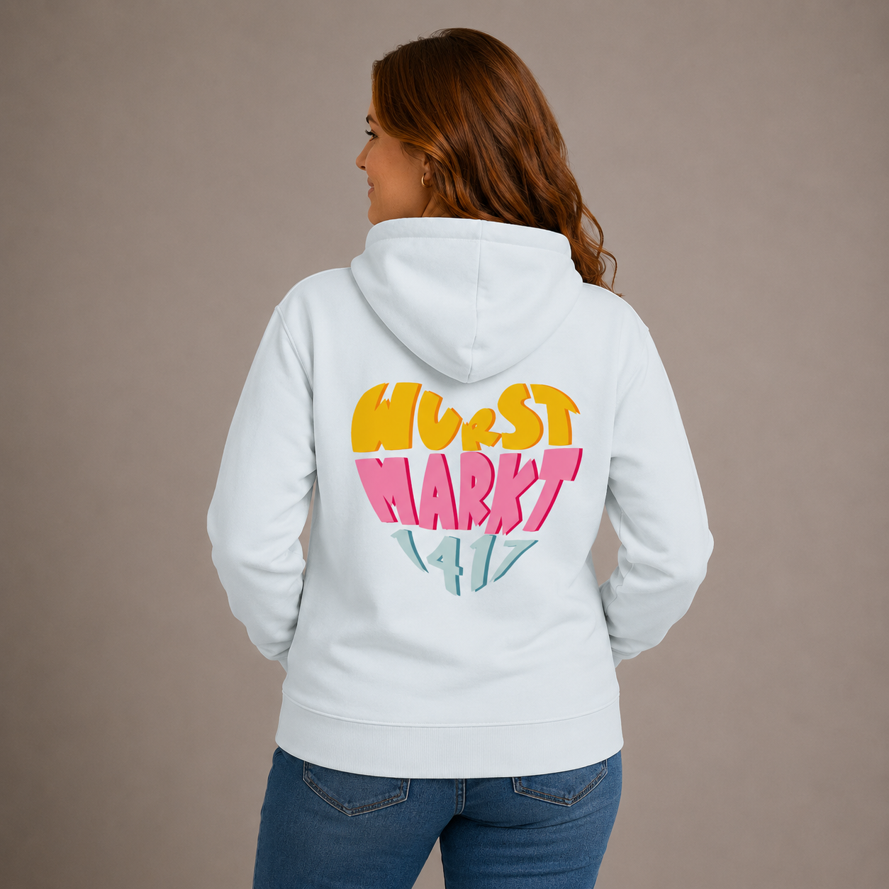 Wurstmarkt-Herz bunt - Hoodie Unisex