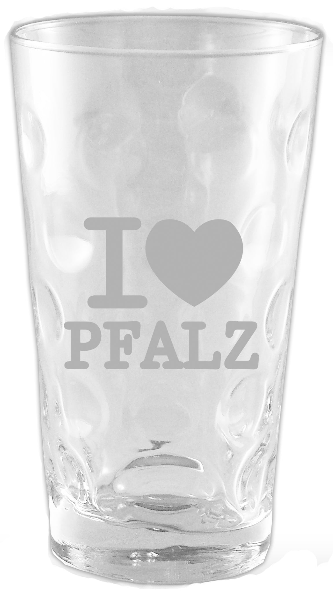 Dubbeglas - I Love Pfalz - Glasgravur