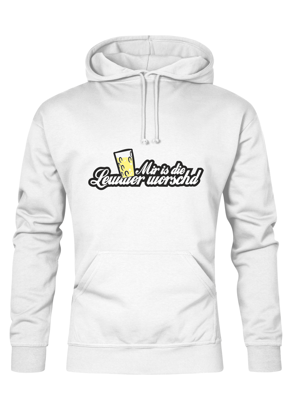 Lewwer worschd - Männer Hoodie - Unisex