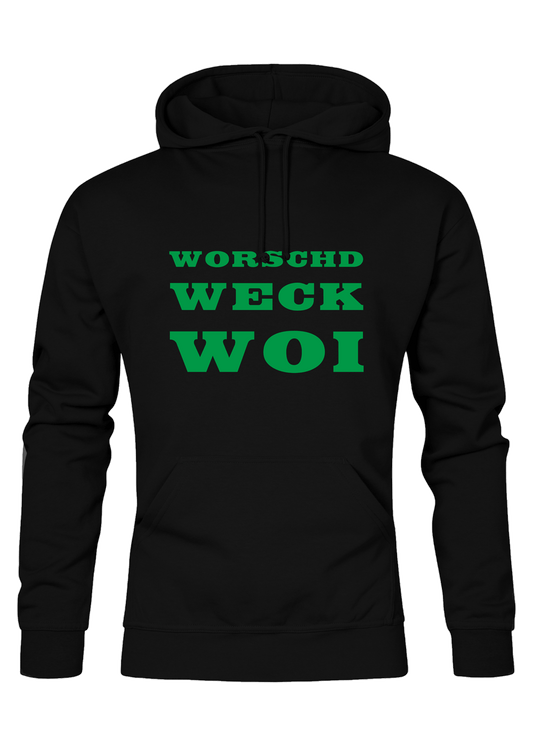 Worschd Weck Woi - Männer Hoodie - Unisex