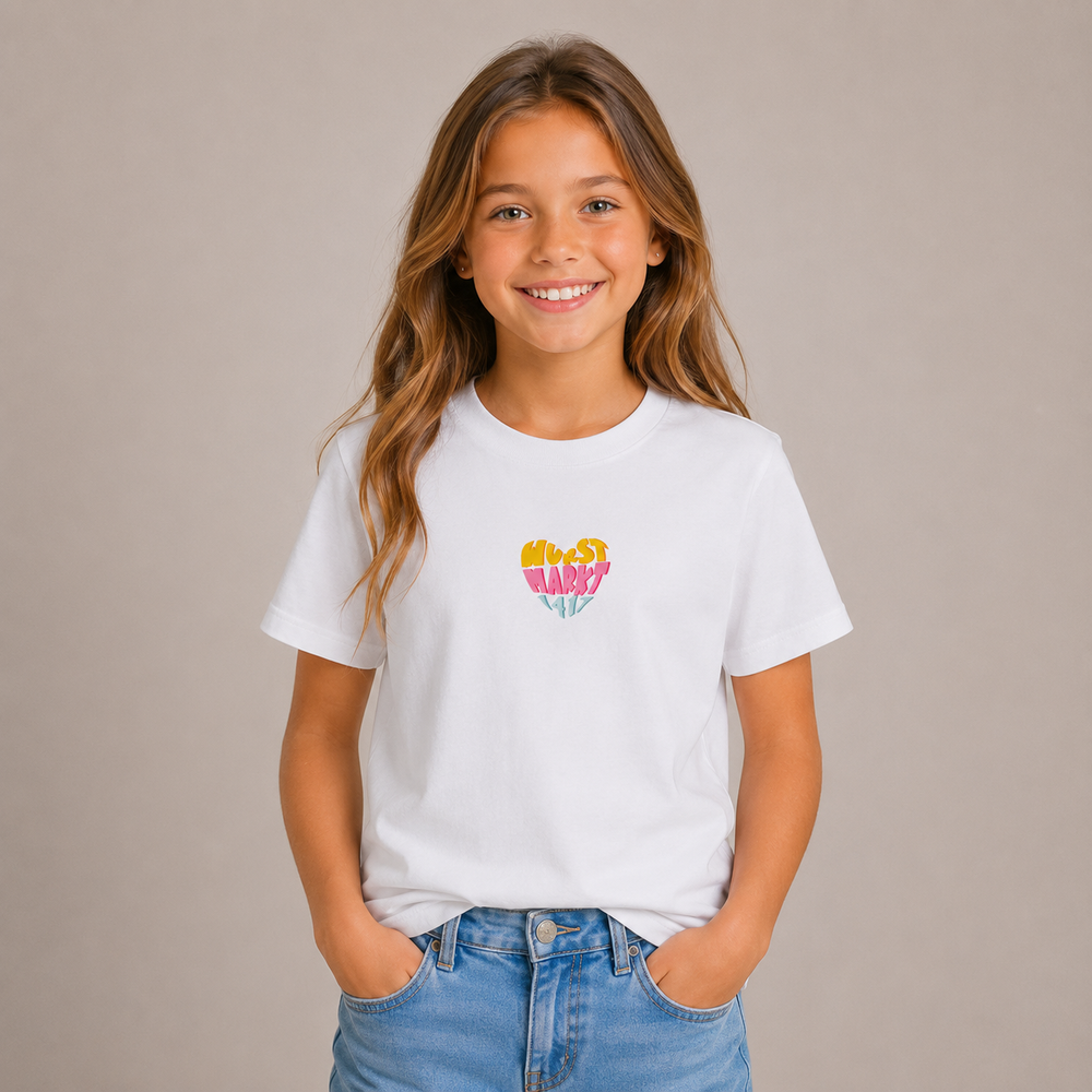 Wurstmarkt-Herz bunt - Kinder T-Shirt