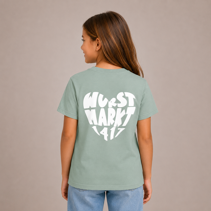 Wurstmarkt-Herz weiß - Kinder T-Shirt