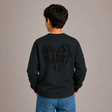 Wurstmarkt-Herz schwarz - Kinder Sweater