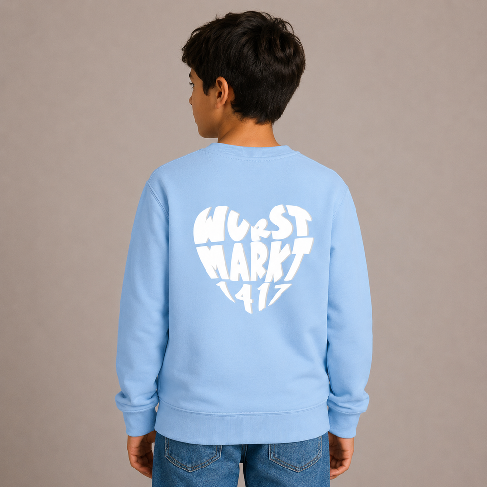 Wurstmarkt-Herz weiß - Kinder Sweater