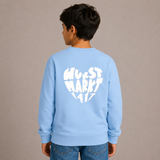 Wurstmarkt-Herz weiß - Kinder Sweater
