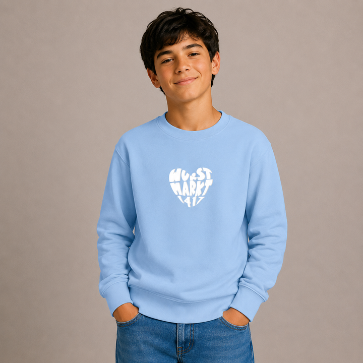 Wurstmarkt-Herz weiß - Kinder Sweater