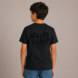 Wurstmarkt-Herz schwarz - Kinder T-Shirt