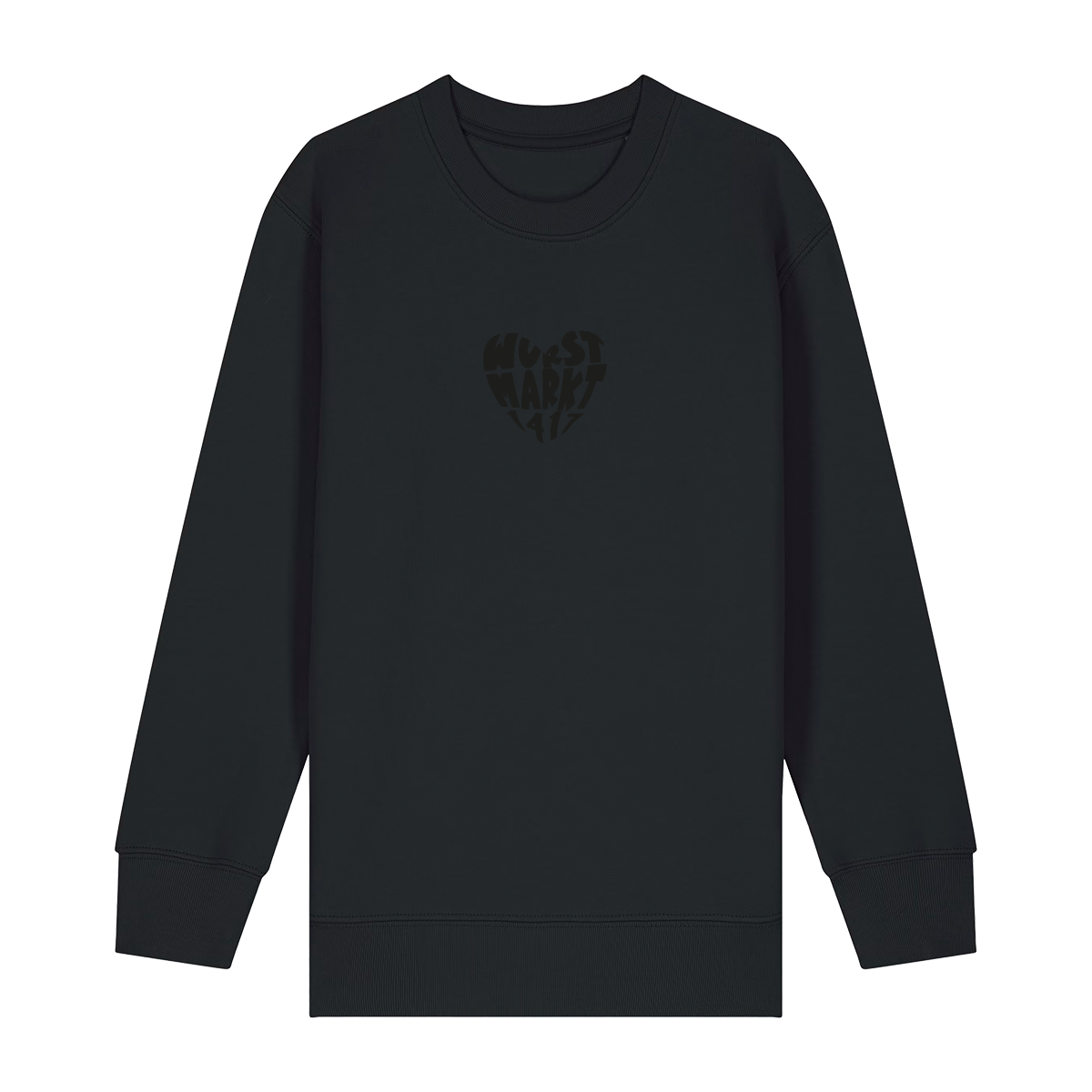 Wurstmarkt-Herz schwarz - Kinder Sweater
