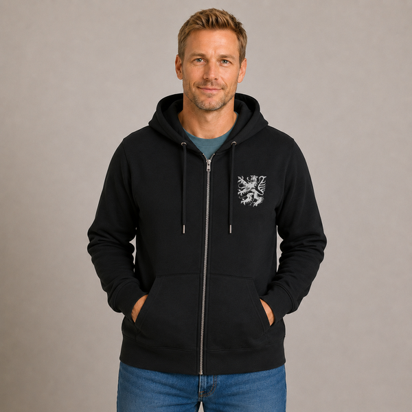 Pfälzer Löwe silber - Zip-Hoodie Unisex