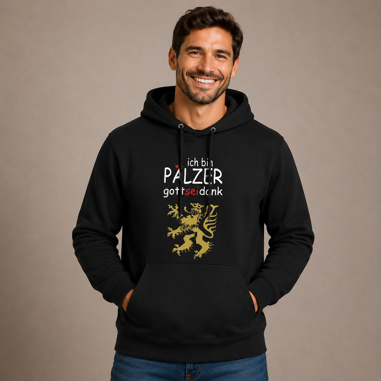 Pälzer, Gott sei Dank gold - Hoodie Unisex