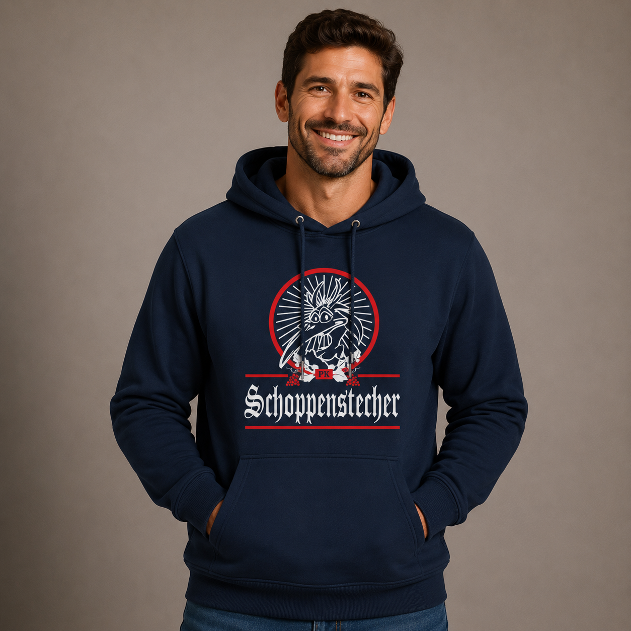 Schoppestecher (rot) - Hoodie Unisex