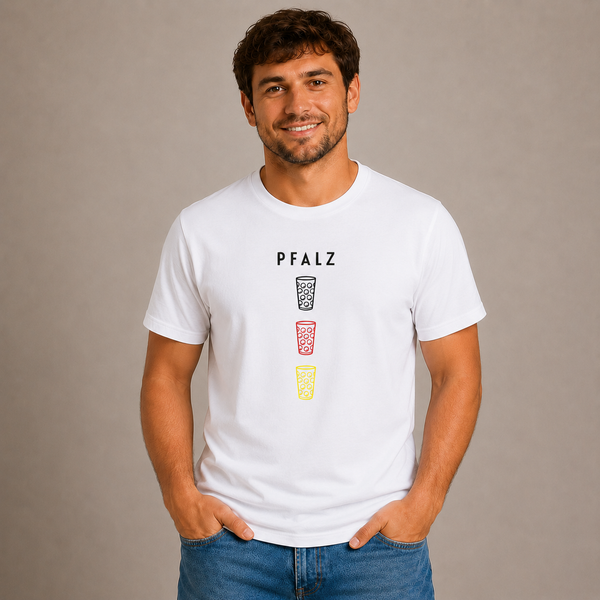 WM  PFALZ Dubbeglas Vertikal - T-Shirt Unisex