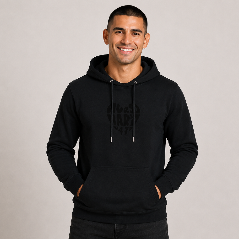 Wurstmarkt-Herz schwarz - Hoodie Unisex