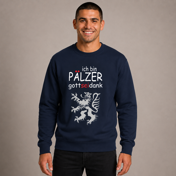 Pälzer, Gott sei Dank silber - Sweater Unisex