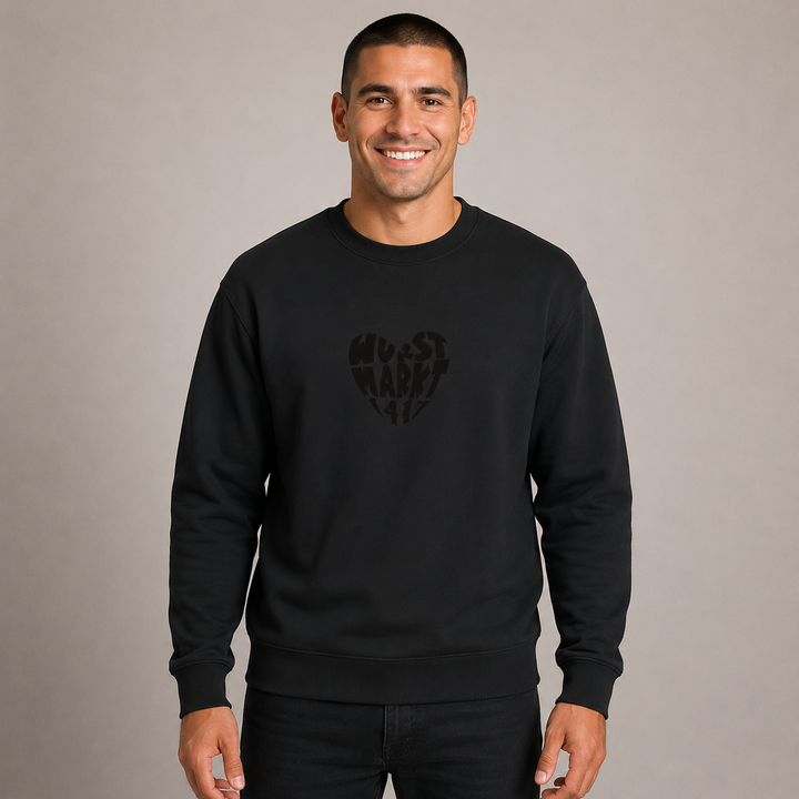Wurstmarkt-Herz schwarz - Sweater Unisex