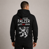Pälzer, Gott sei Dank silber - Zip-Hoodie Unisex