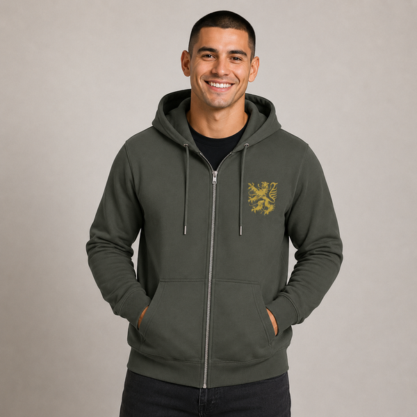 Pfälzer Löwe gold - Zip-Hoodie Unisex