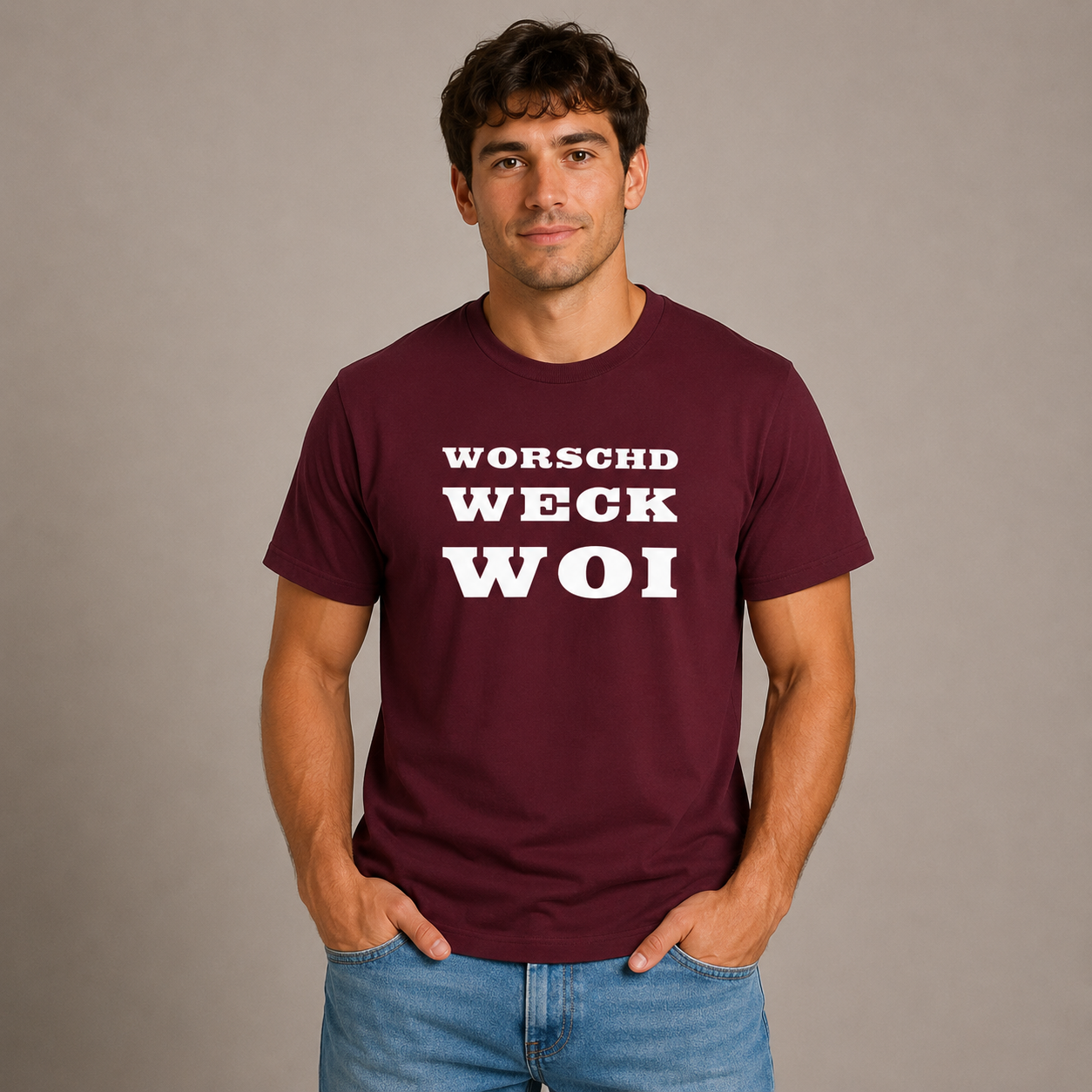 Worschd Weck Woi - T-Shirt Unisex