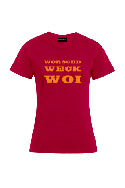 Worschd Weck Woi - Frauen T-Shirt