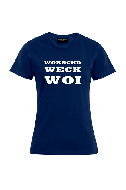 Worschd Weck Woi - Frauen T-Shirt