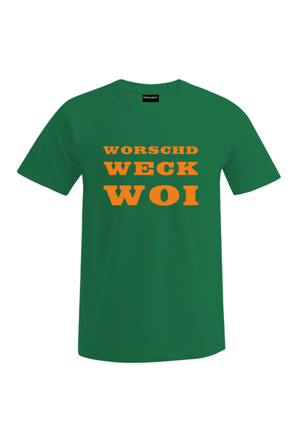 Worschd Weck Woi - Männer T-Shirt - Unisex