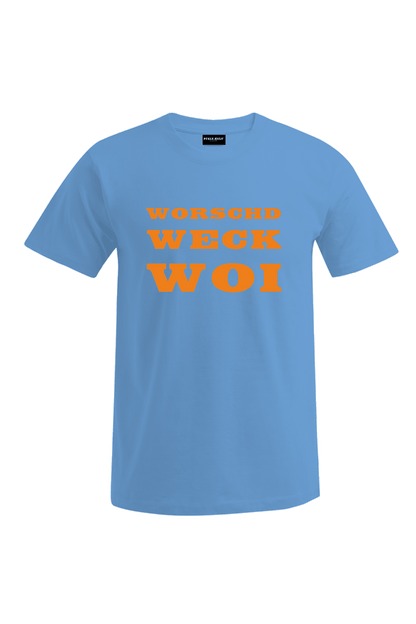 Worschd Weck Woi - Männer T-Shirt - Unisex