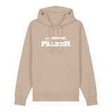 Hoodie in beige mit weißem Aufdruck "Gut, besser, Pälzer". 