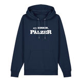 Hoodie in navy mit weißem Aufdruck "Gut, besser, Pälzer". 