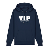 Hoodie in navy mit weißem Aufdruck "VIP – Very important Pälzer". 