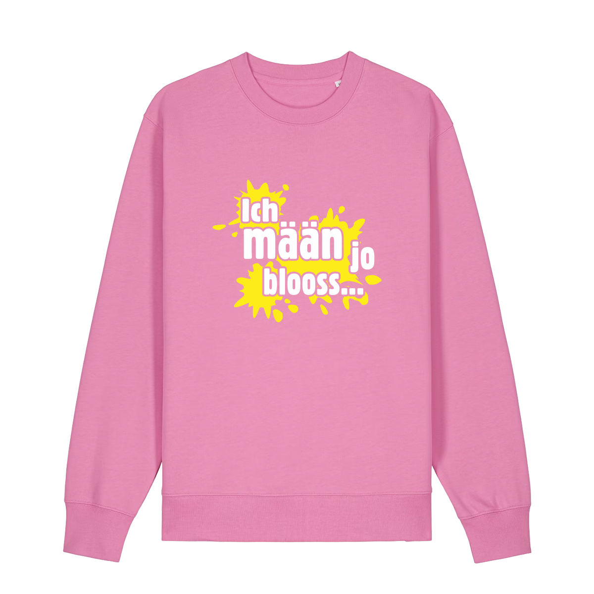 Ich mään jo blooss (gelb) - Sweater Unisex
